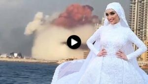 Beirut Blast: Bridal photoshoot interrupts after massive explosions; hair-raising moment captures in video