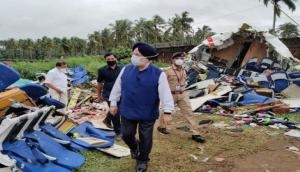 Kerala Plane Crash: Hardeep Singh Puri visits crash site at Kozhikode Airport 
