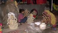 Delhi: Due to coronavirus sculptors bear loss after demand for handmade idols drop