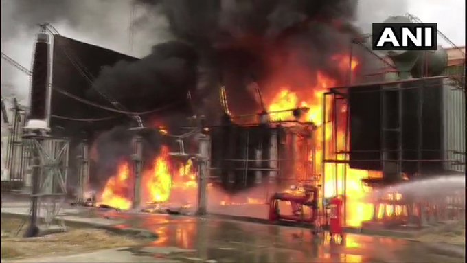UP: Fire breaks out at NPCL substation in Greater Noida