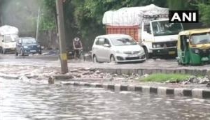 Delhi: Traffic affected in various parts of city amid rainfall