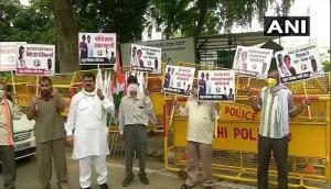 Congress workers outside AICC office demand party president from Gandhi family only