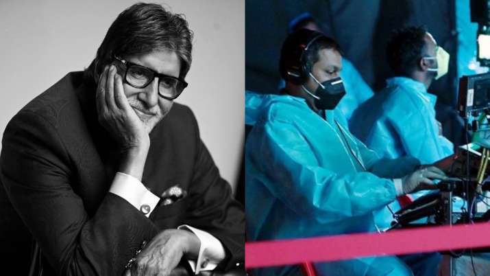 Amitabh Bachchan begins shooting for KBC amidst 'a sea of blue PPE'