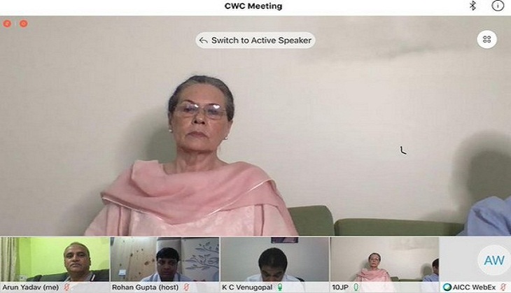 Sonia Gandhi asks CWC to relieve her from post of party chief