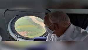 Karnataka: CM Yediyurappa conducts aerial survey of rain-affected Belagavi