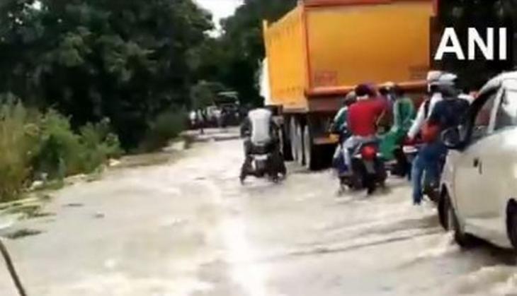 UP: Moradabad-Tehri bypass road flooded after water-level rises in Ramganga river