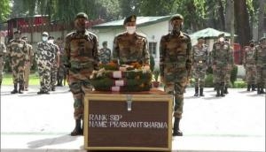Pulwama encounter: Last rites of Sepoy Prashant Sharma held with full military honours in UP