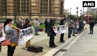 Protest outside Boris Johnson's residence against enforced disappearances in Balochistan
