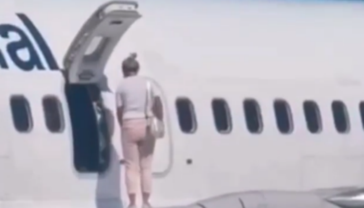 Watch: Woman takes a walk on aircraft wing after feeling ‘too hot’ inside