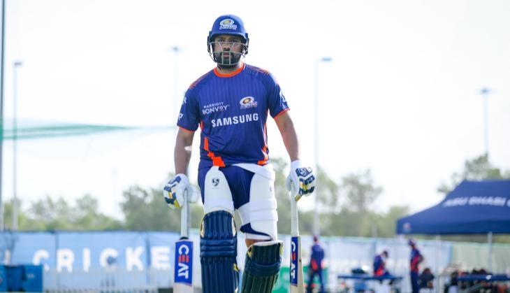 IPL 2020: Rohit Sharma smashes 95 Meter Long six clears the stadium hits a moving bus