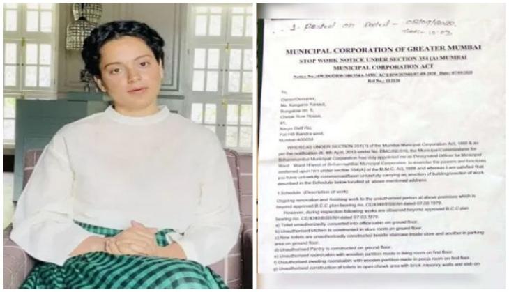 BMC serves notice to Kangana Ranaut for unauthorised construction in Mumbai office