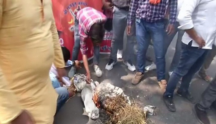 Kangana Office Demolition: Karni Sena supports Panga actress, holds protest against Sanjay Raut in Delhi