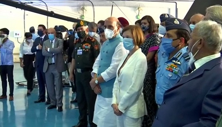 Rafale induction ceremony: Rajnath, Florence Parly witness traditional 'Sarva Dharma Puja'