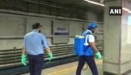 Metro stations being sanitised in Kolkata, people follow social distancing norms