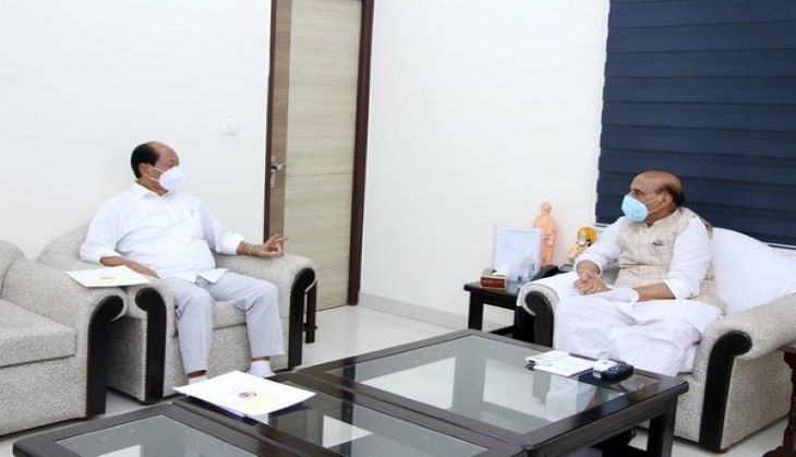 Nagaland CM Neiphiu Rio meets Rajnath Singh, seeks support for Ceithu Airport 