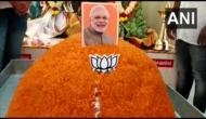 BJP workers offer 70 kg laddu at Coimbatore temple to mark PM Modi's 70th birthday 