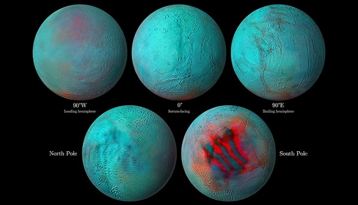 Hints of fresh ice in Enceladus's northern hemisphere