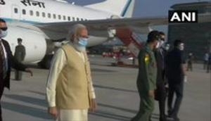 Atal Tunnel Inauguration: PM Modi arrives at Chandigarh airport