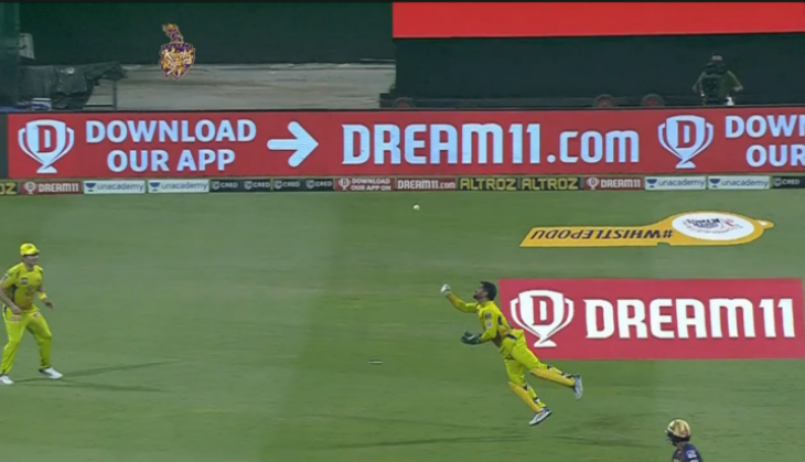 IPL 2020: MS Dhoni fists ball with bare hands, then dives to take spectacular catch