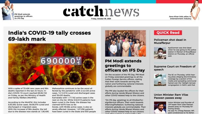 9th October Catch News ePaper, English ePaper, Today ePaper, Online News Epaper