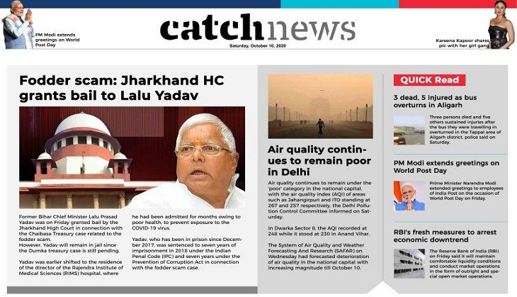 10th October Catch News ePaper, English ePaper, Today ePaper, Online News Epaper