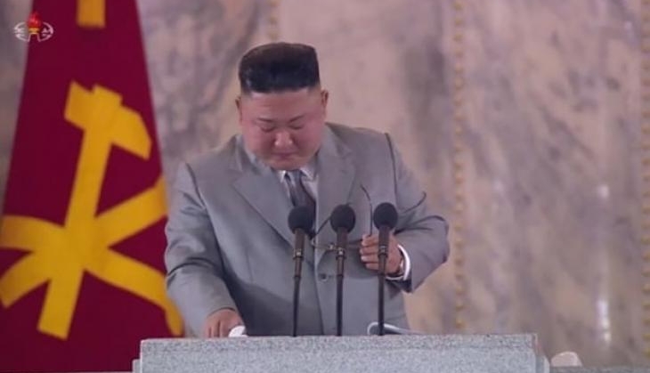 Kim Jong-un sheds tears as he delivers rare apology to North Korea over failings