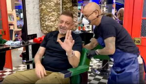 Sanjay Dutt in a recent video by hairstylist Aalim Hakim: I'll be out of this cancer soon