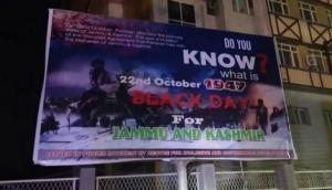 J-K: Billboards in Srinagar ahead of two-day national symposium focusing on 'memories of 22 October 1947'