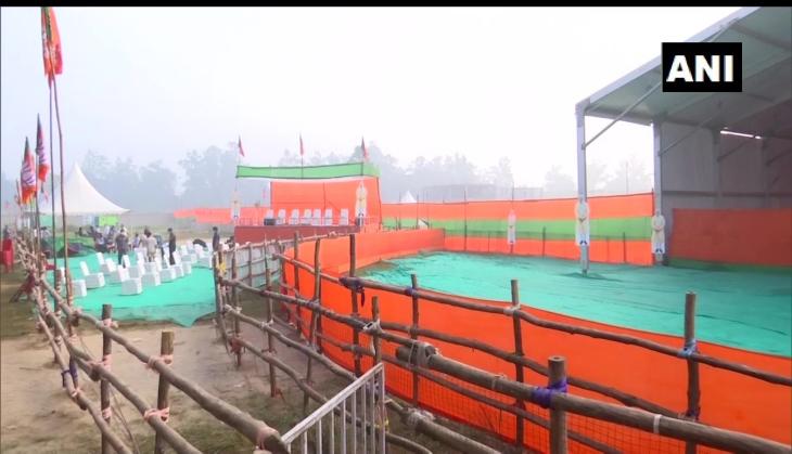 Bihar Election 2020: Preparations underway for PM Modi's rally in Sasaram, Bihar
