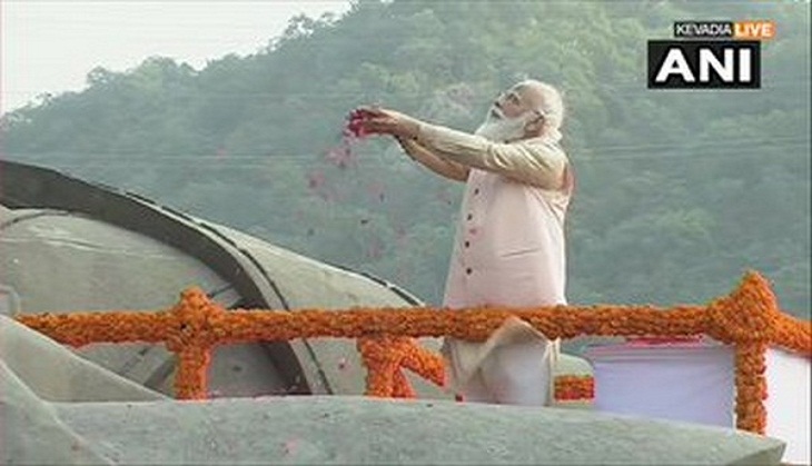 PM Modi pays tribute to Sardar Vallabhbhai Patel on his birth anniversary at Statue of Unity