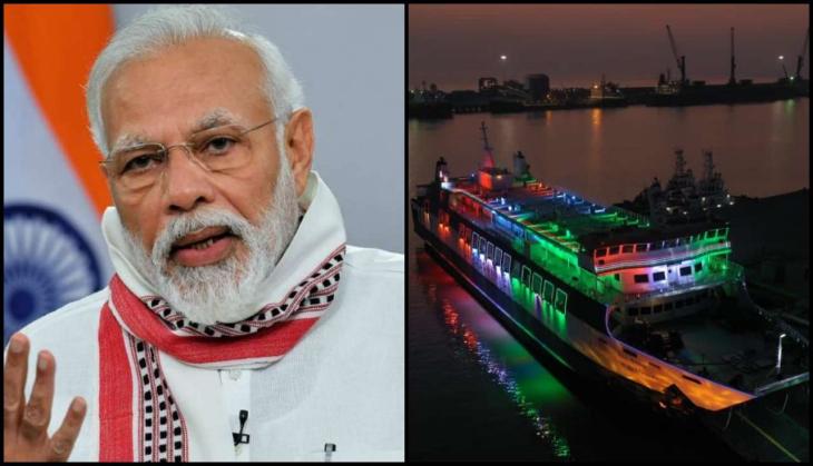 PM Modi inaugurates Ropax ferry services between Surat and Saurashtra in Gujarat