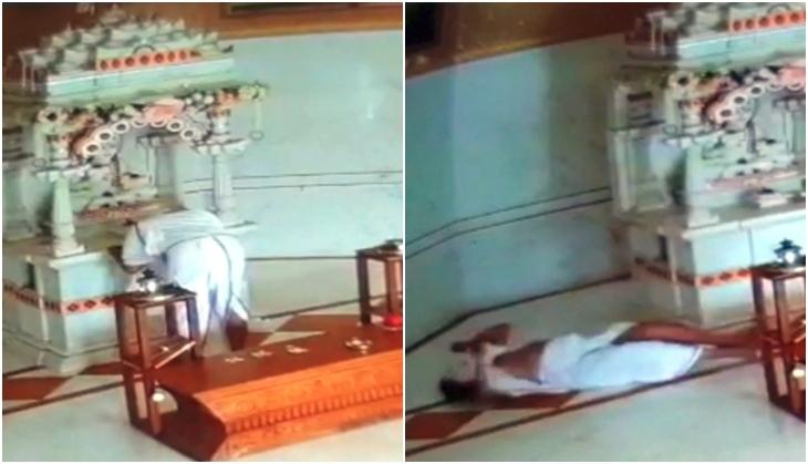 Ex-MLA Vinod Daga passed away in Temple CCTV Caputre Video