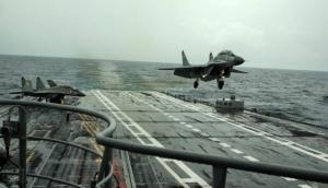 Indian Navy's MiG-29K trainer crashes over Arabian Sea; one pilot recovered, another missing 