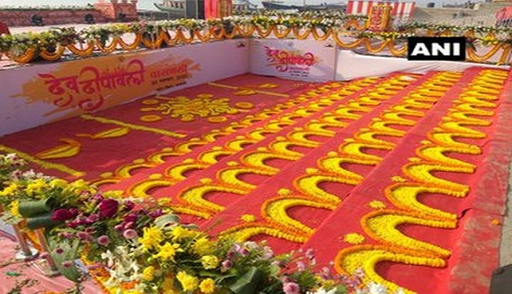 Dev Deepawali: Ghats of Varanasi decked up ahead of PM Modi's visit