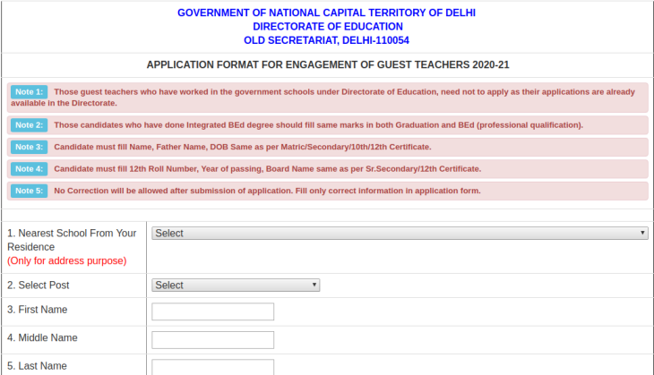 Delhi Education department