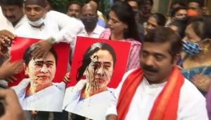 Attack on JP Nadda convoy: BJP workers hold protest march in Mumbai against West Bengal CM