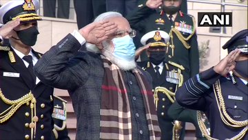 PM Modi lights up 'Swarnim Vijay Mashaal' on 50th anniversary of 1971 India-Pak war