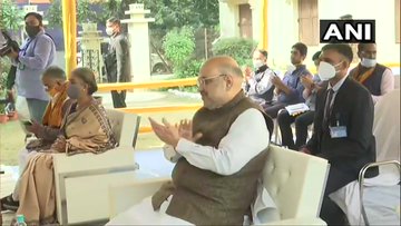 Amit Shah attends cultural programme at Visva-Bharati University