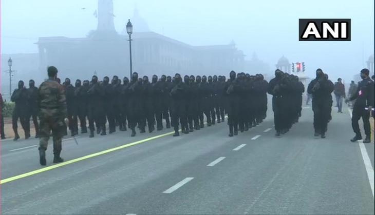 Security forces carry out Republic Day parade rehearsals