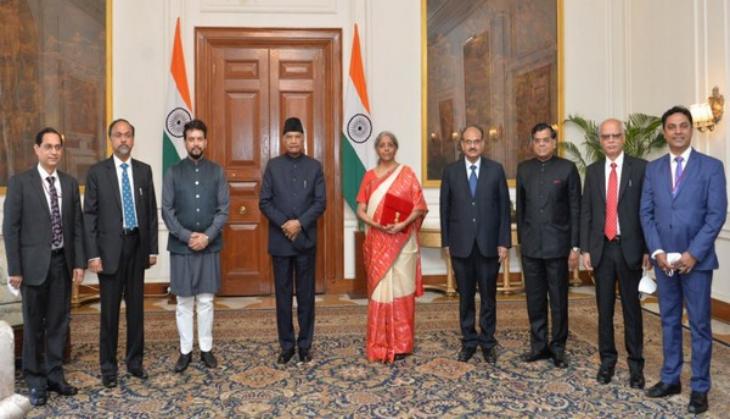 Nirmala Sitharaman meets President ahead of Union budget presentation