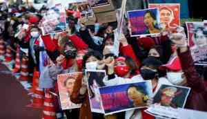 Myanmar: Five killed, dozens injured after military truck rams into peaceful protest