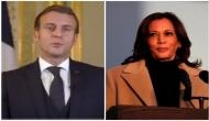 Kamala Harris discusses COVID-19 pandemic with Emmanuel Macron
