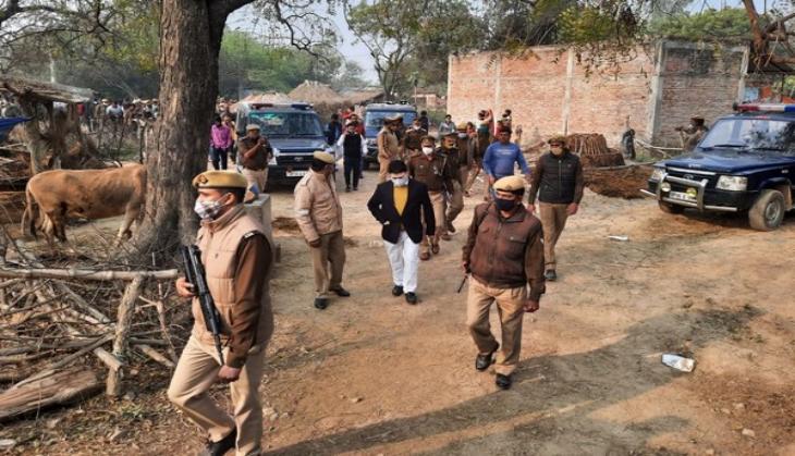 UP: Police personnel deployed ahead of last rites of Unnao victims  