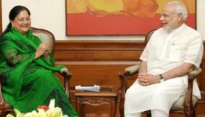 PM Modi wishes Vasundhara Raje long and healthy life on her birthday