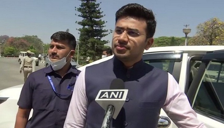 Bengaluru: BJP MP Tejasvi Surya launches COVID Raksha 2.0