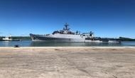 INS Jalashwa arrives at port of Antsiranana, Madagascar with Naval training team