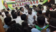Puducherry: Ruckus at Congress meeting after party leader raised DMK flag
