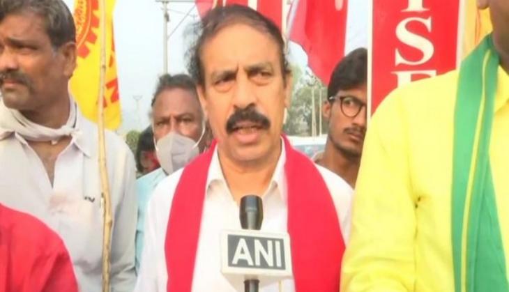 Andhra Pradesh: All Opposition parties observe SKM's Bharat Bandh call