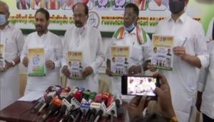 Congress manifesto promises free COVID vaccination for all, statehood to Puducherry