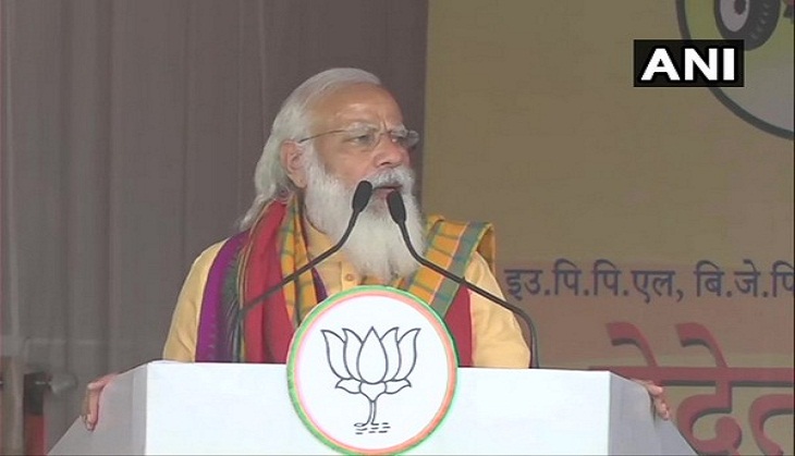 Assam Polls 2021: 'Mahajhooth' of 'Mahajot' disclosed, NDA govt will be formed in Assam, says PM Modi